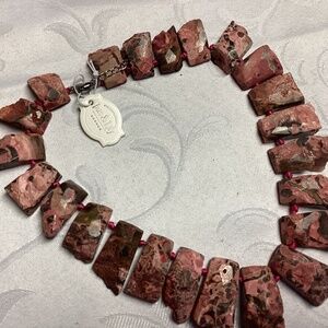 IRIR & LIKY STONE NECKLACE OF LONDON DESIGNER STERLING TOO